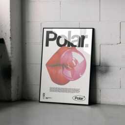 Cool Lips Poster/Print For Room Wall Art, Aesthetic Art Trendy Poster Design, Bedroom Or Kitchen, Brand Posters [Polar Posters] - thumbnail 3
