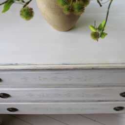 Hand Painted Antique Gustavian Style Stencilled Commode/Chest Of Drawers - thumbnail 2