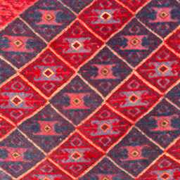 5x6 Afghan Mashwani Deep Red Geometric Wool Area Rug, Tribal Mixture Weaved Antique Boho Living Room Hand Knotted Accent Decor - thumbnail 3