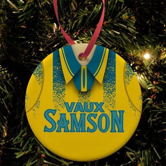 Sunderland Away 1996 Retro Shirt Kit Christmas Tree Decoration Bauble Flat Ceramic Great Gift