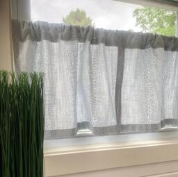 Modern Antelope Print Curtain Farmhouse Kitchen & Bathroom Decor - thumbnail 1