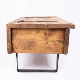 Handmade Wooden Blanket Box Storage Chest With Steel Legs/Country Rosemary - By Dab Chic & Vintage - thumbnail 1