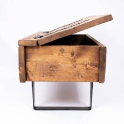 Handmade Wooden Blanket Box Storage Chest With Steel Legs/Country Rosemary - By Dab Chic & Vintage - thumbnail 3