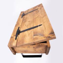 Handmade Wooden Blanket Box Storage Chest With Steel Legs/Country Rosemary - By Dab Chic & Vintage - thumbnail 2
