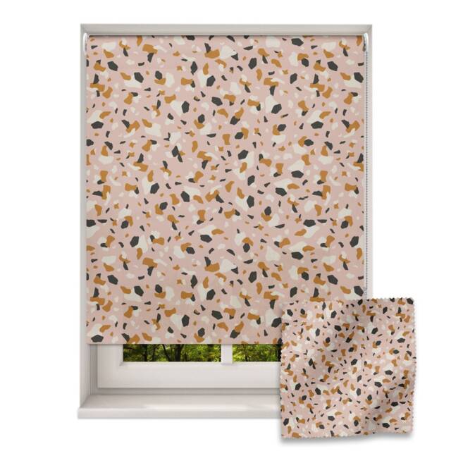 Warm Terrazzo Roller Blind, Children's Made To Measure, Patterned Blind - image 1