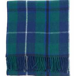 Douglas Modern Pure Wool Tartan Blanket Throw Brand New - thumbnail 4