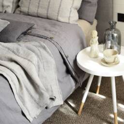 "Linen Bedspread ""Lagoon" - thumbnail 2