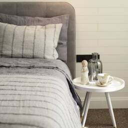 "Linen Bedspread ""Lagoon"
