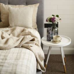 "Linen Bedspread ""Lagoon" - thumbnail 3