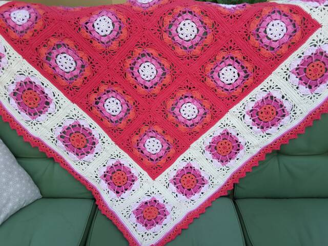 Baby Shower Gift, Bedding, Blanket, Crochet Baby Throw Girl Blankets, Stroller Blanket - image 1