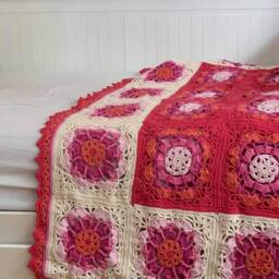 Baby Shower Gift, Bedding, Blanket, Crochet Baby Throw Girl Blankets, Stroller Blanket - thumbnail 3