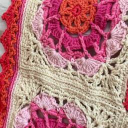 Baby Shower Gift, Bedding, Blanket, Crochet Baby Throw Girl Blankets, Stroller Blanket - thumbnail 4