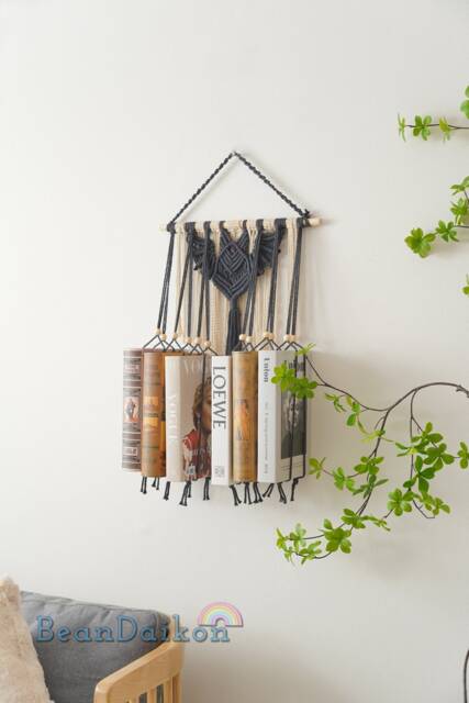 Bat Bookshelf Witchy Decor Gothic Home Gifts Book Holder Hanging Bookshelf, Lover Gift Lover, Goth Wall H19 - image 1