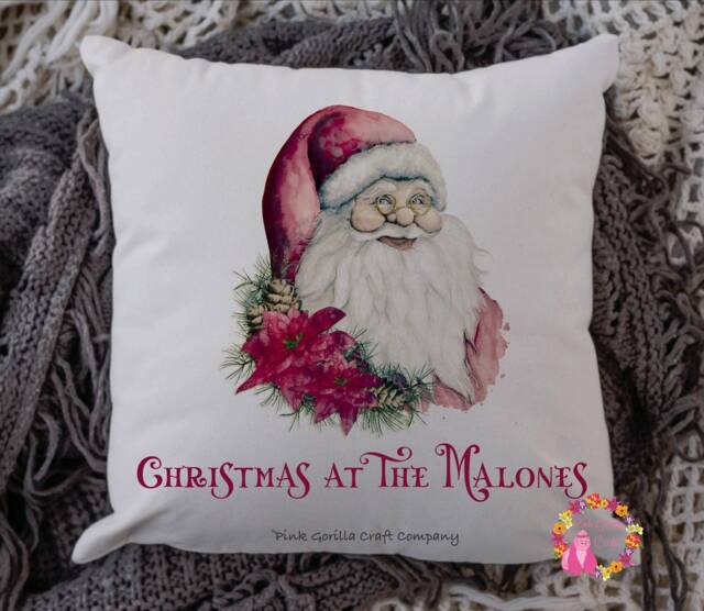 Traditional Santa, Santa Gift, Pillow, Christmas Cushion, Family Christmas, At The - image 1