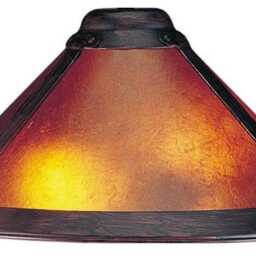 Dirk Van Erp Style Mica Pendant Light Swag Lamp Rustic Antique Bronze Finish 15 - thumbnail 2