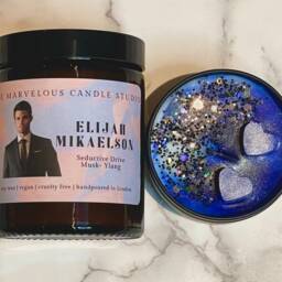 Elijah Mikaelson Candle - Original Vampire Birthday Gift Ideas Fandom Team - thumbnail 2
