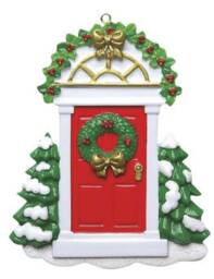Personalized Red Door Christmas Ornament Family Keepsake Gift - thumbnail 2