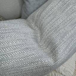 "Boucle Pillow Cover- Grey Pillow Cover - Best Seller Lumbar Cushion Case, 12"" X 20" - thumbnail 2