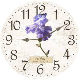Iris Clock - Personalized Wall Clock - thumbnail 3