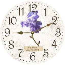 Iris Clock - Personalized Wall Clock - thumbnail 2