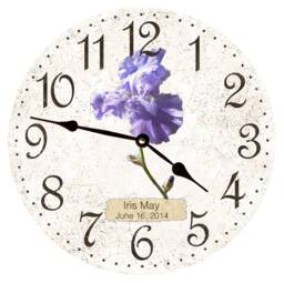 Iris Clock - Personalized Wall Clock - thumbnail 1
