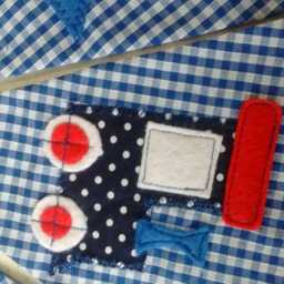 2 X Twin Baby Boys Personalized Cushion Pillow Kids 1st Birthday Teddy Bear Card Christening Present Bedroom Decor Blue Boat Nautical Shower - thumbnail 2
