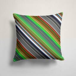 Abstract Modern Cushion Cover/Housewarming Party Pillow Case/Style Original Pillow/Color Striped Random Cover/Ikat Collection - thumbnail 2