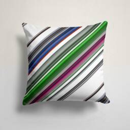 Abstract Modern Cushion Cover/Housewarming Party Pillow Case/Style Original Pillow/Color Striped Random Cover/Ikat Collection - thumbnail 3
