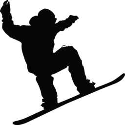 Snowboarding Wall Art, Snowboard Decal, Extreme Sports Decor, Gift For Snowboarder, Action Sticker, Winter Room Decor - thumbnail 2