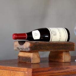 Personalized Reclaimed Wood Wine Rack - Single Bottle Display - thumbnail 2