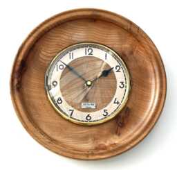 Wooden Wall Clock - New 28cm Vintage Retro Handmade Mid Century Style Country Gift Off The Clocks - thumbnail 1