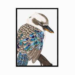 Kookaburra Print, Bird Kookaburra, Kookaburra Art, Painting, Australian Native, Australian Bird, Animal - thumbnail 3