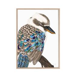 Kookaburra Print, Bird Kookaburra, Kookaburra Art, Painting, Australian Native, Australian Bird, Animal - thumbnail 2