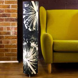 Handmade Floral Botanical 1 Meter Tall Floor Lamp, Alliums Design, Compliments Home Interiors, Perfect D??cor