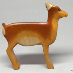 Toy Doe Wooden Brown Size 10, 5 X 10, 3 2, 2 cm - Bxhxs Ca. 50, 0 Gr - thumbnail 2