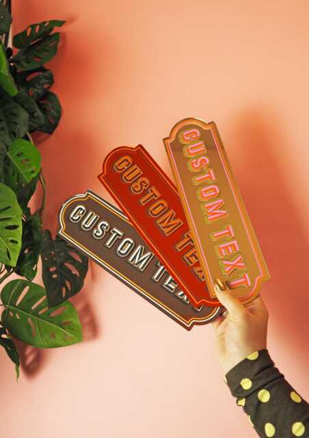 Custom Text Rectangle Sign - image 1