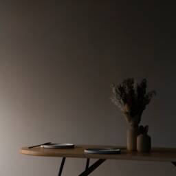 Konk ??? Huffer Table - Metal Legs Oak & Steel Industrial Kitchen Dining Table, Rounded Desk - thumbnail 3