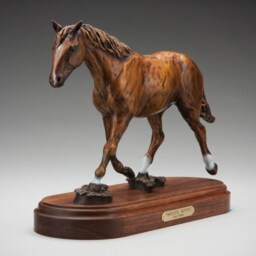 Smooth Movin - Horse Bronze Equestrian By Jerry Simchuk Art Studio - thumbnail 4