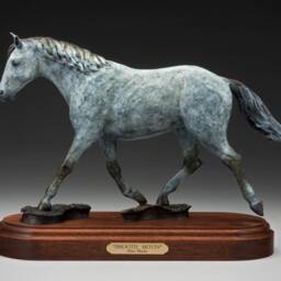Smooth Movin - Horse Bronze Equestrian By Jerry Simchuk Art Studio - thumbnail 2