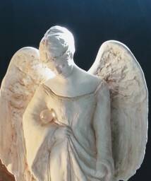 Angel Sculpture - Of The Winter's Moon - Original - Lisa Azzano Sculptures