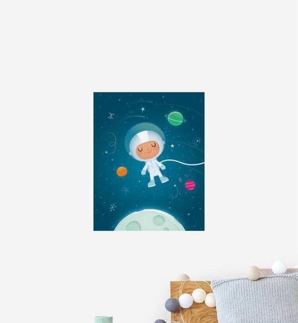 Space Boy Wall Sticker Decal - Kids Stickers, Animals Childrens Decals, Art, Room, Girl