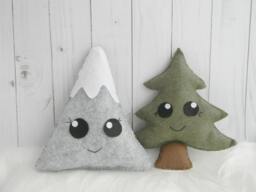 Mountain Pine Tree Nursery Decor Cushion Tree Kawaii Softies Cushion Newborn Baby Gift