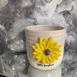 "3D Sunflower Plant Pot - ""Hello Sunshine" - thumbnail 2
