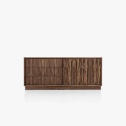 Mid-Century Sideboard, Dresser, Commode, Credenza Made Of Walnut Vaneer - Livlo O-S11 - thumbnail 1