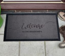 Welcome To The Family Doormat - Personalised Boutiquegifts - thumbnail 1