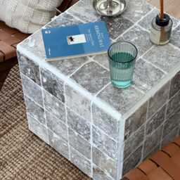 Tiled Side Table, Box L - thumbnail 2