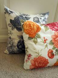 Pillowcase 50 X cm Grey Roses, Decorative Pillows, Favourite Interior, Living Room, Garden/Nature Spring - thumbnail 4