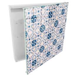 Ornamental Pattern Wall Mounted Key Cabinet, Blue Box For Home, Vintage Backgrounds & Patterns, Style Lovers - thumbnail 2