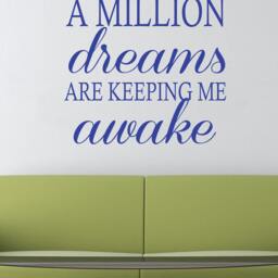 The Greatest Showman Inspired Wall Decal - A Million Dreams Quote - thumbnail 2