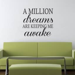 The Greatest Showman Inspired Wall Decal - A Million Dreams Quote - thumbnail 3